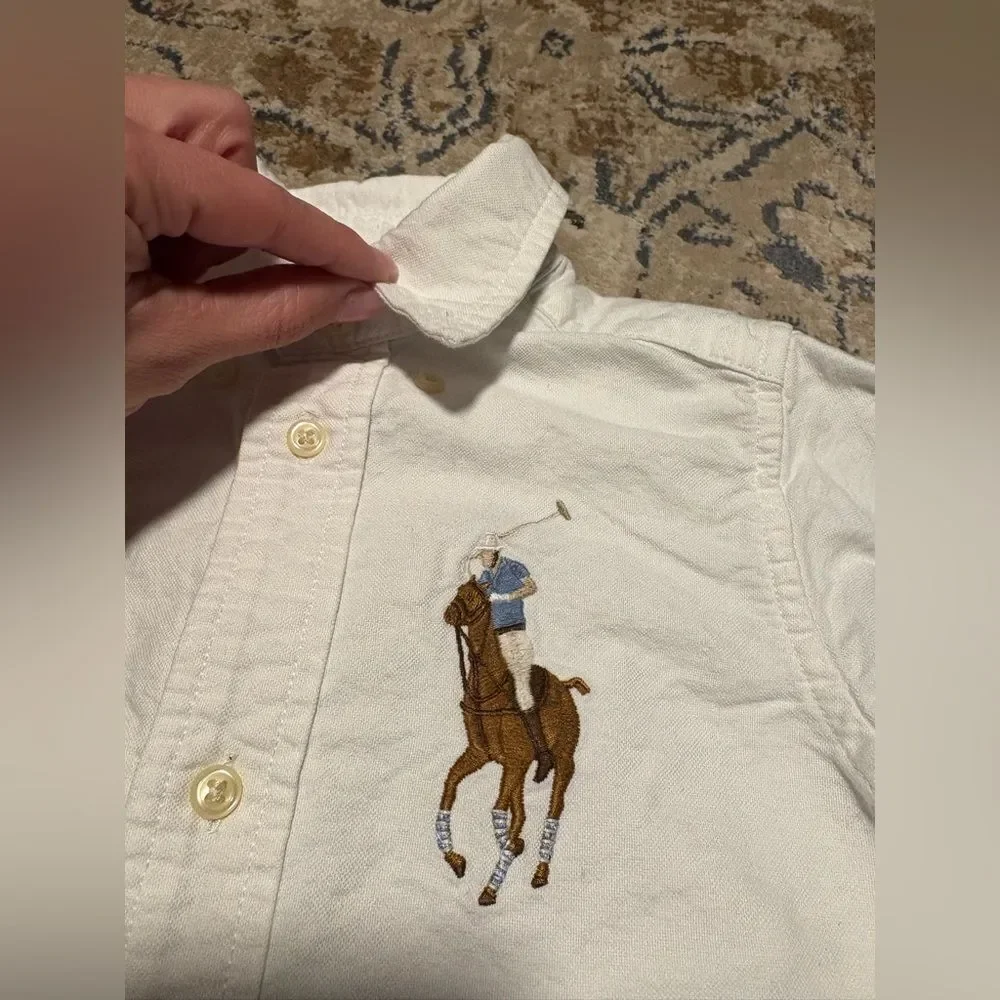 Big Pony Cotton Oxford Shirt Ralph Lauren Boys size 3